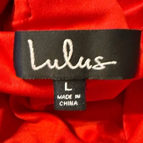 Lulu's Bold Red V-Neck Sleeveless Midi Dress - Picture 3 of 3